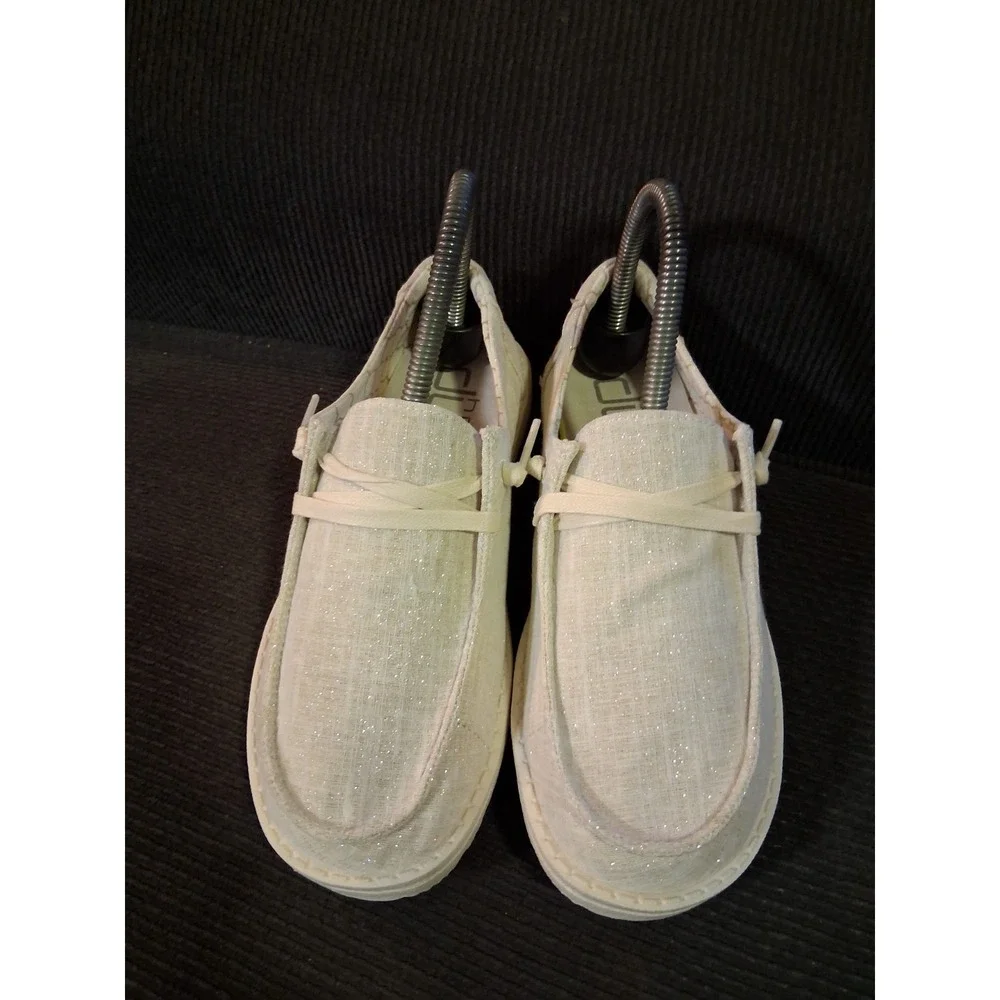 Hey Dude Wendy‎ Sparkling Gold Women's Size 5 Shoes